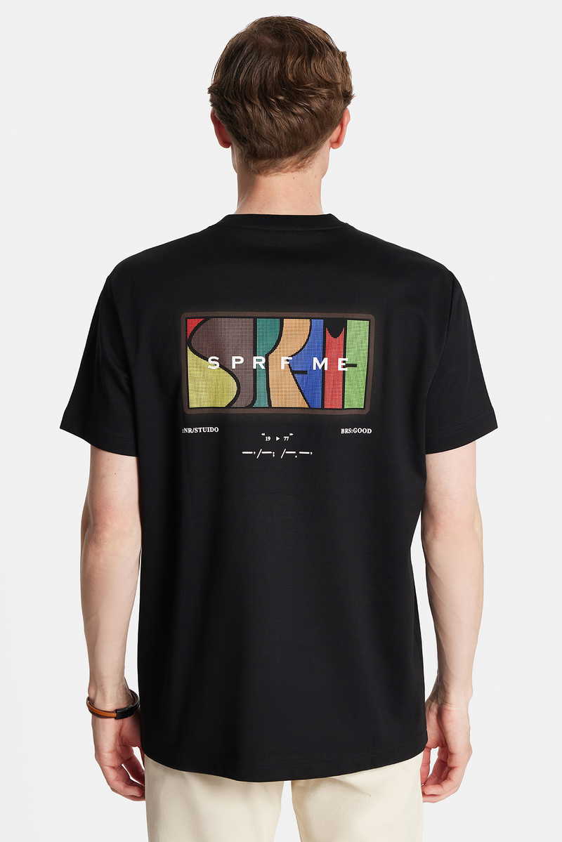 Imprimé Noir T-Shirt Imprimé Noir T-Shirt