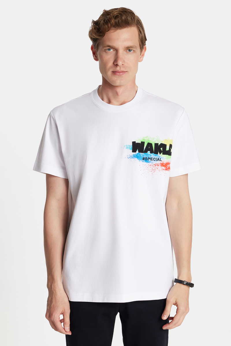 Printed White T-Shirt
