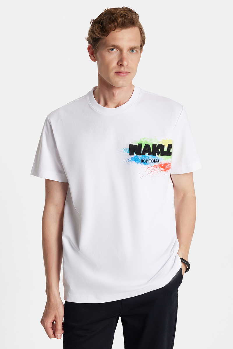 Printed White T-Shirt