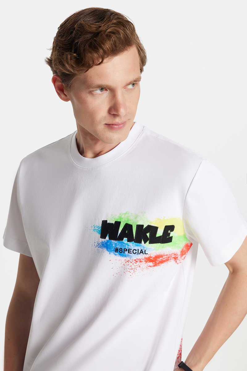 Printed White T-Shirt