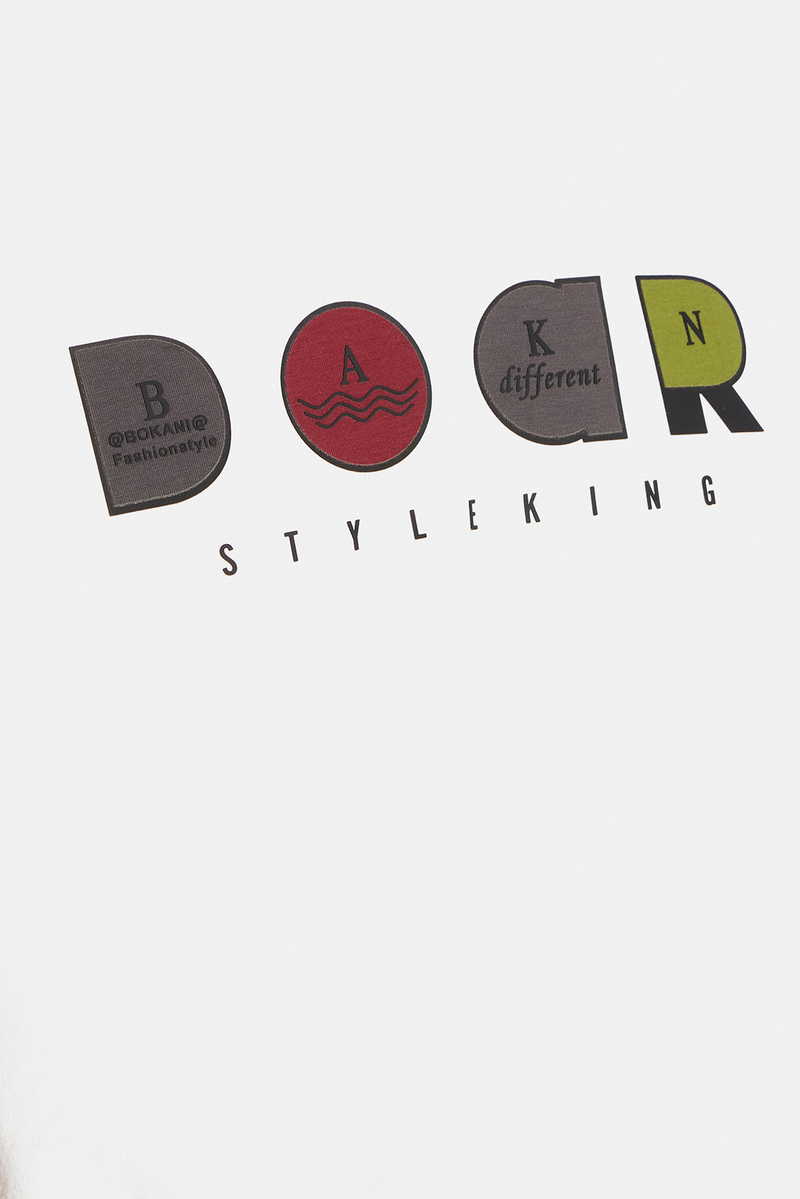 Printed Ecru T-Shirt