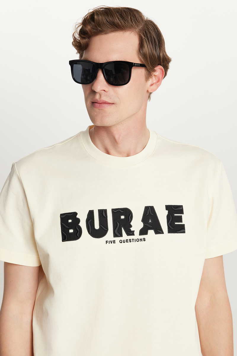 Printed Ecru T-Shirt