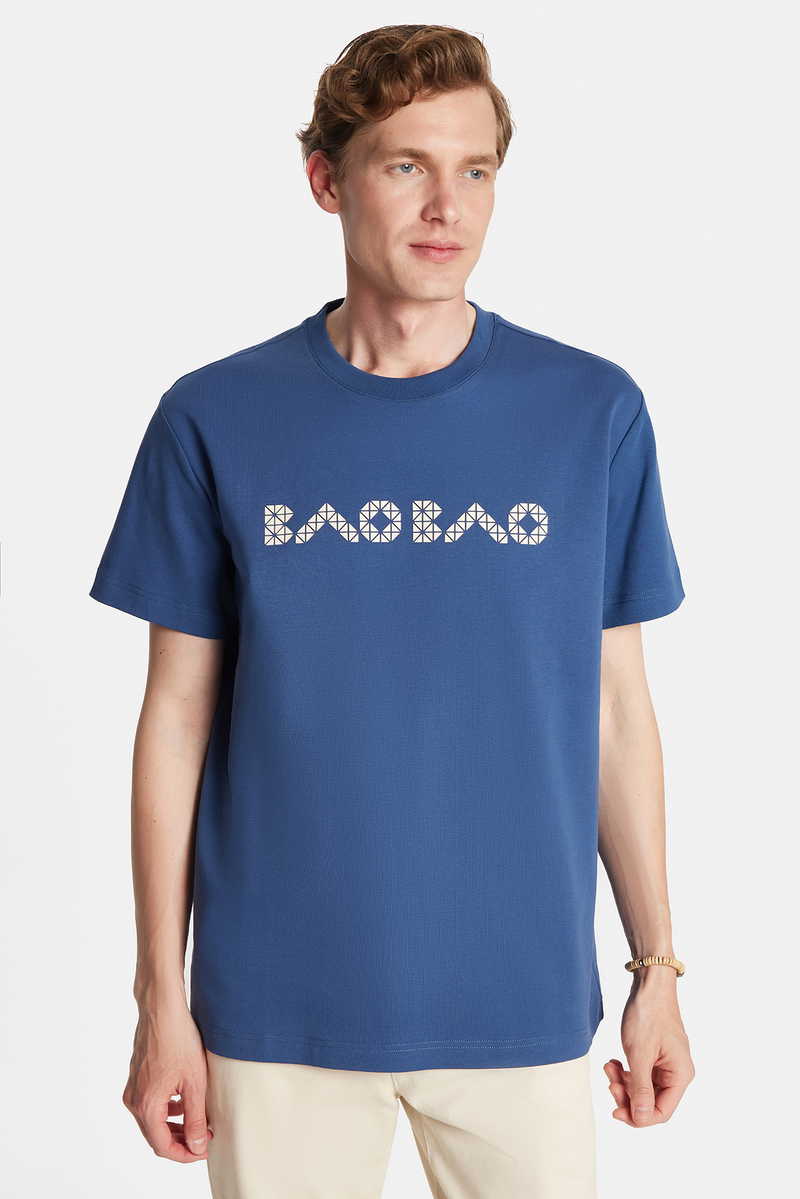 Printed Indigo T-Shirt