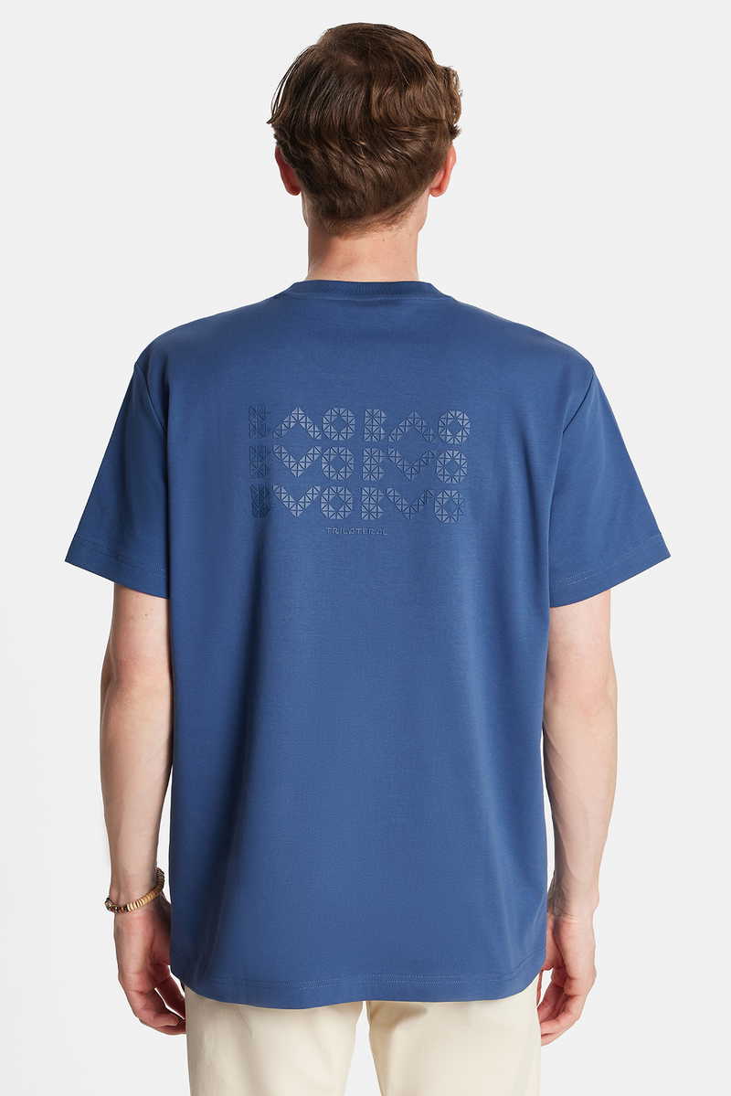 Printed Indigo T-Shirt