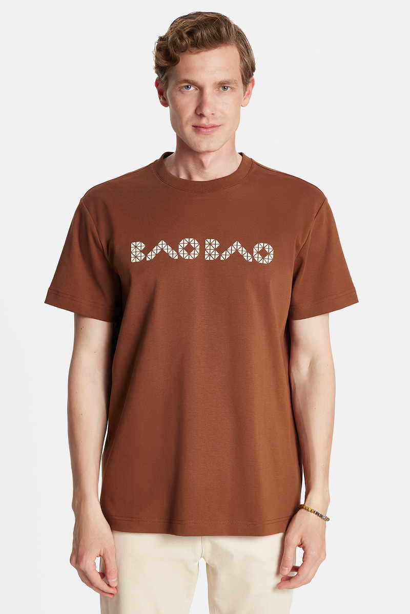 Printed Brown T-Shirt