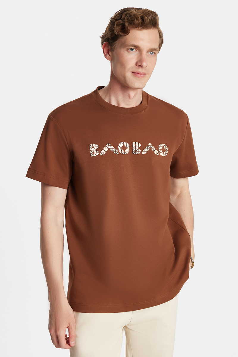 Printed Brown T-Shirt