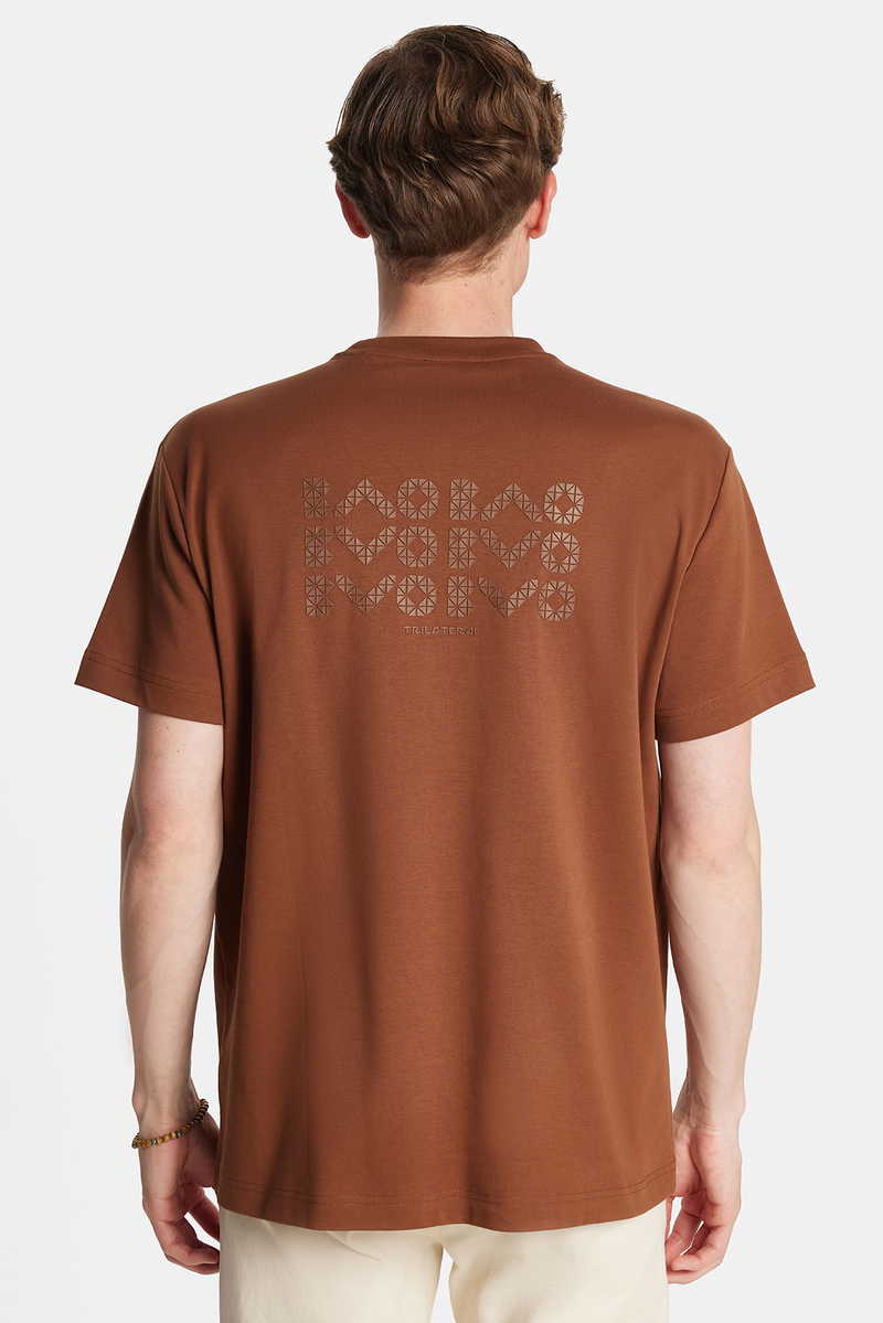Printed Brown T-Shirt