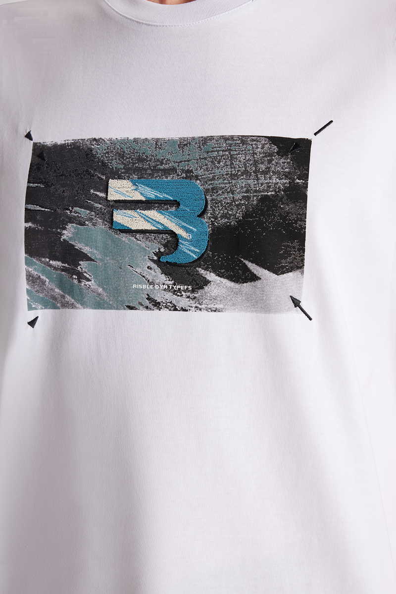 Imprimé Écru T-Shirt Imprimé Écru T-Shirt