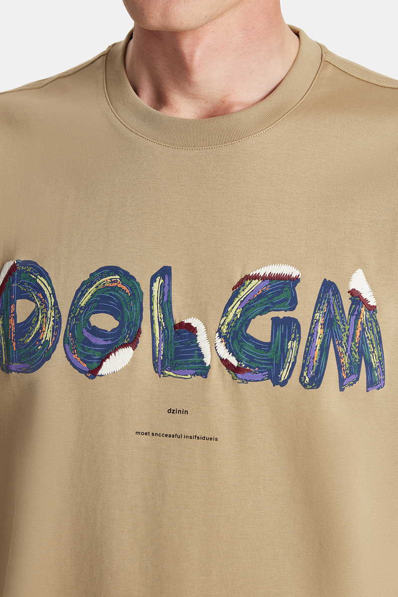 Printed Beige T-Shirt