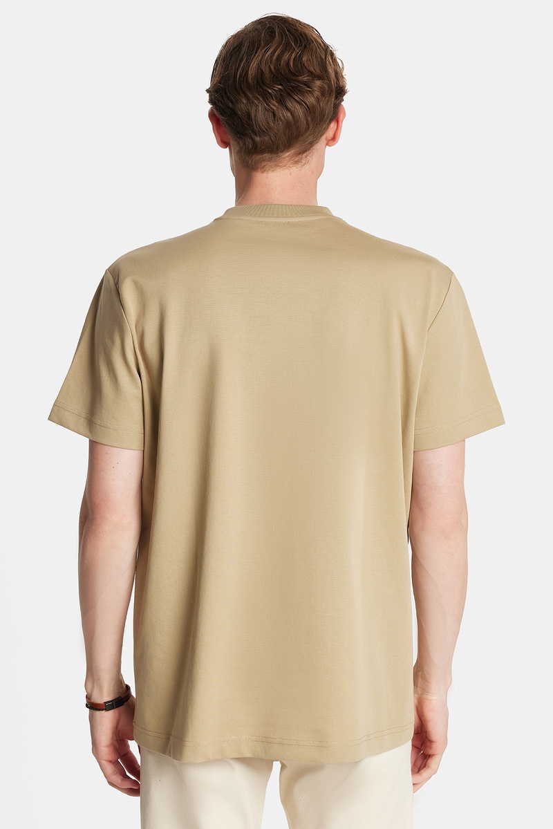 Printed Beige T-Shirt