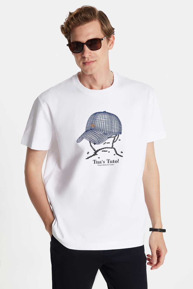 Imprimé Blanc T-Shirt Imprimé Blanc T-Shirt