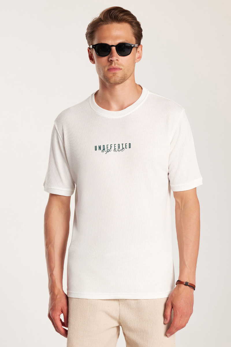 Printed White T-Shirt