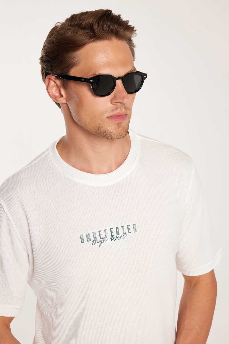 Printed White T-Shirt