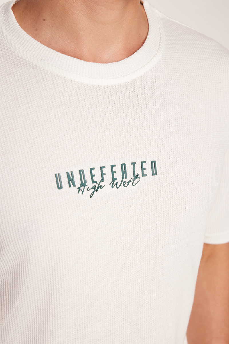 Printed White T-Shirt