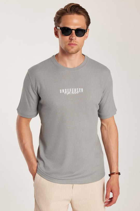 Printed Grey T-Shirt Printed Grey T-Shirt