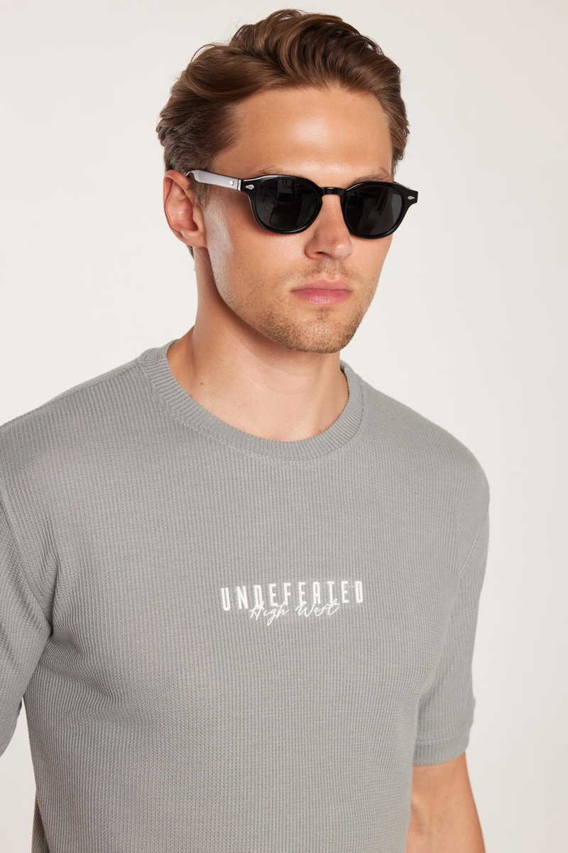 Printed Grey T-Shirt Printed Grey T-Shirt