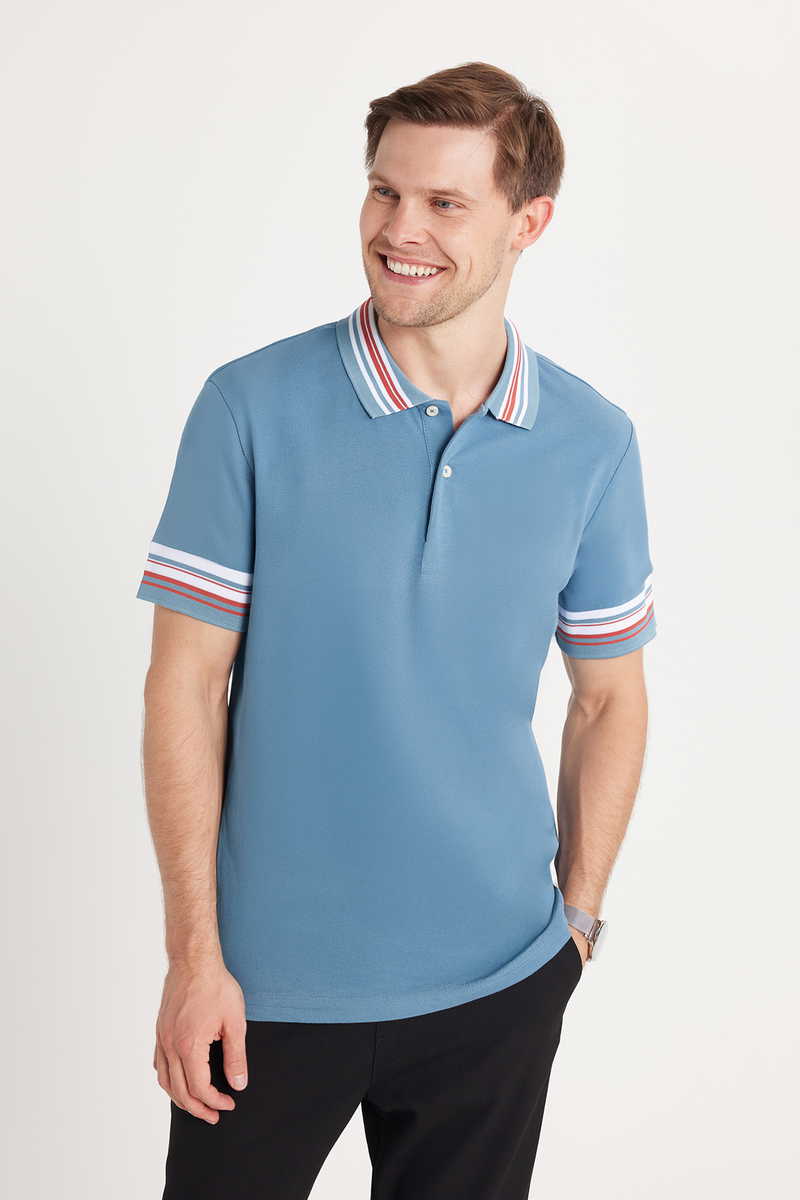 Slim Fit-Strukirana Majica kratki rukava Slim Fit-Strukirana Majica kratki rukava