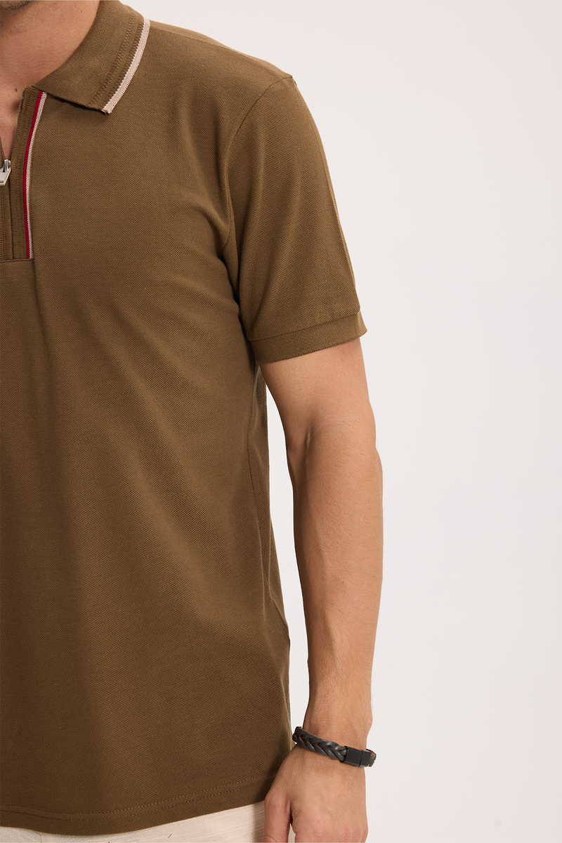 Slim Fit-Strukirana Majica kratki rukava Slim Fit-Strukirana Majica kratki rukava
