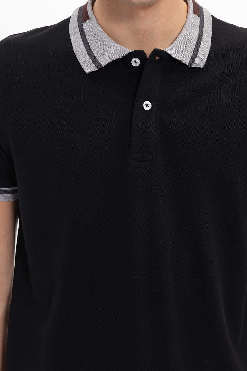 Slim Fit-Strukirana Majica kratki rukava