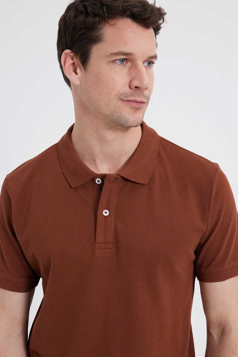 Slim Fit-Strukirana Majica kratki rukava