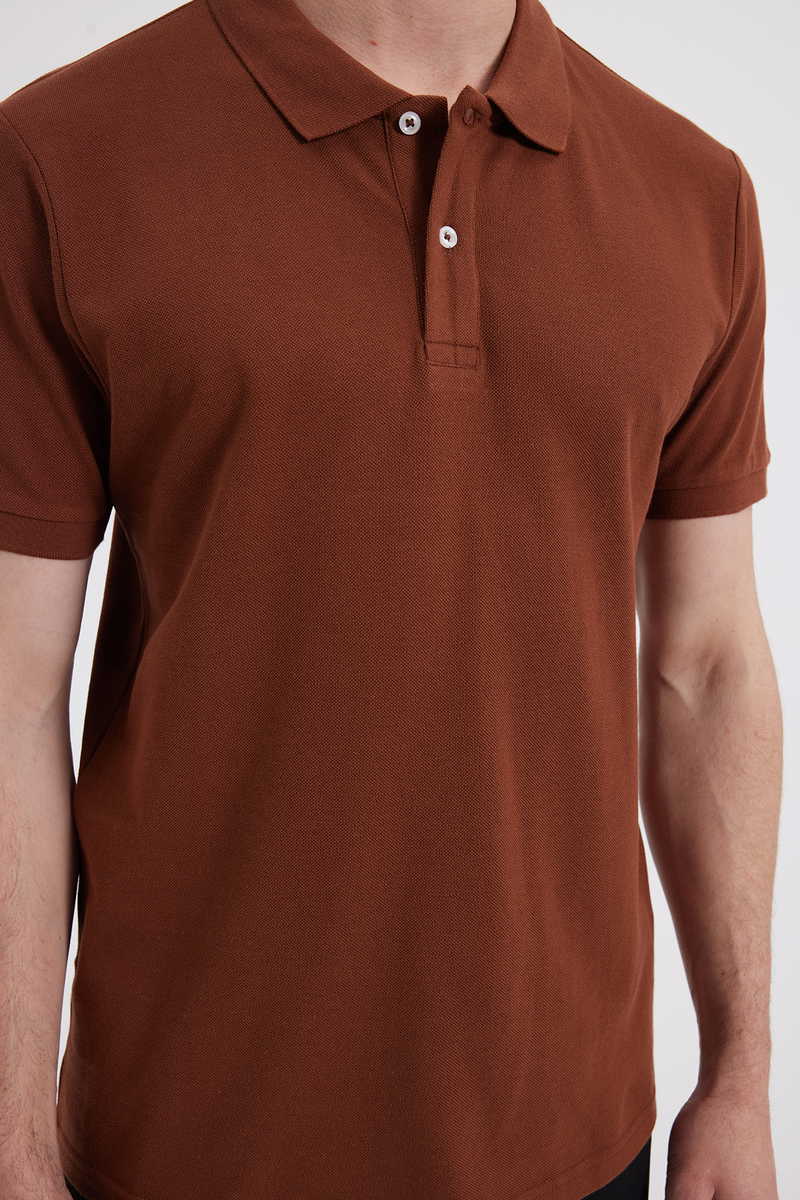 Slim Fit-Strukirana Majica kratki rukava