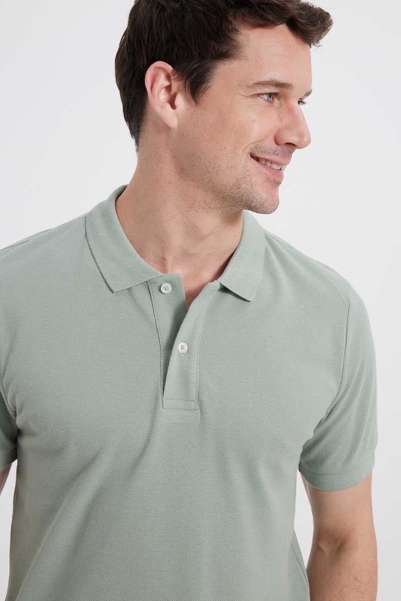 Slim Fit-Strukirana Majica kratki rukava