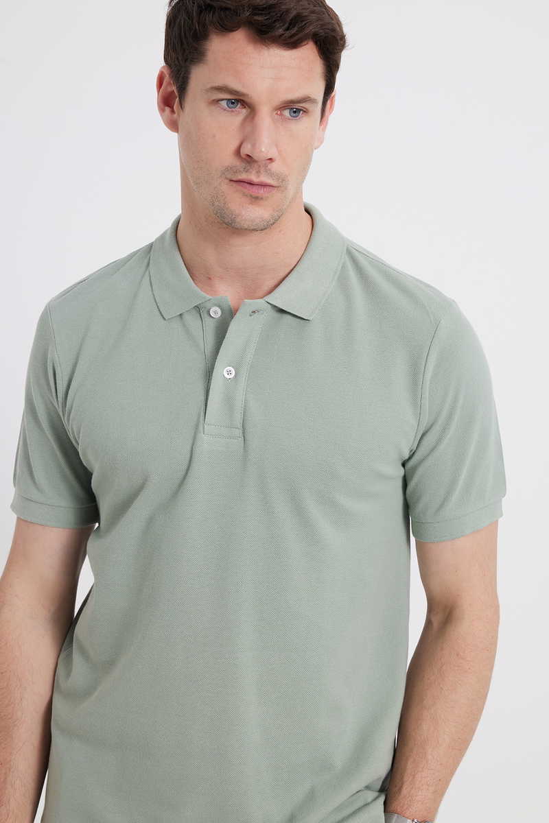 Slim Fit-Strukirana Majica kratki rukava