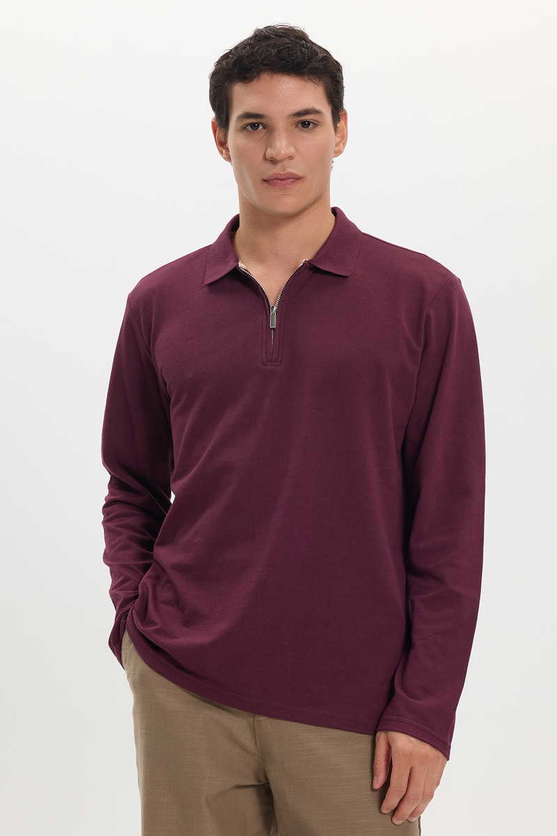Plain Claret Red T-Shirt