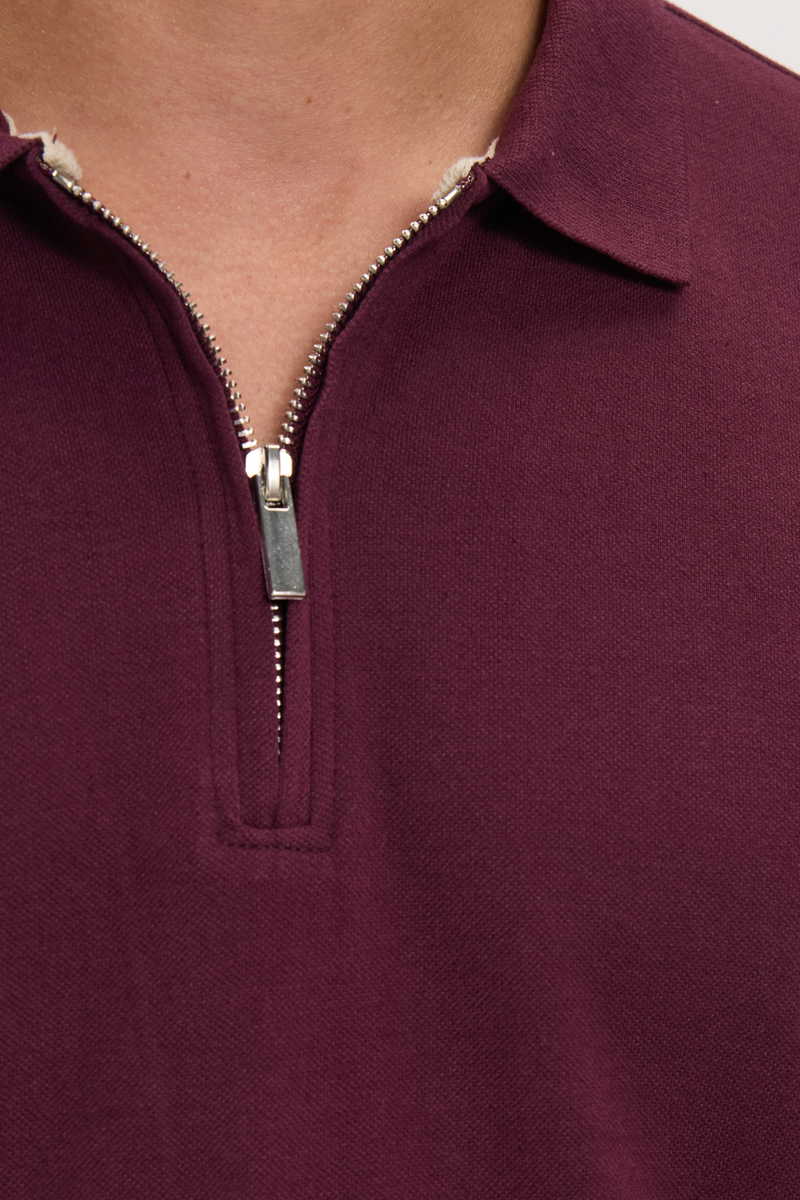 Plain Claret Red T-Shirt