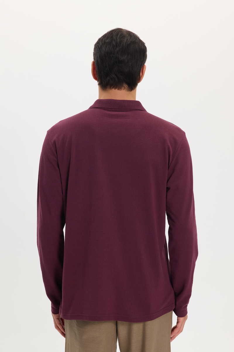Plain Claret Red T-Shirt