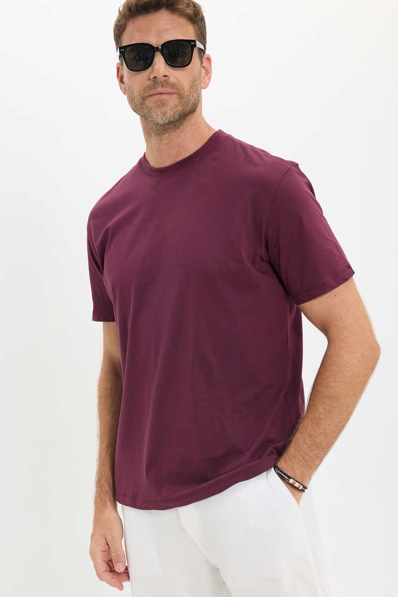 Plain Claret Red T-Shirt Plain Claret Red T-Shirt