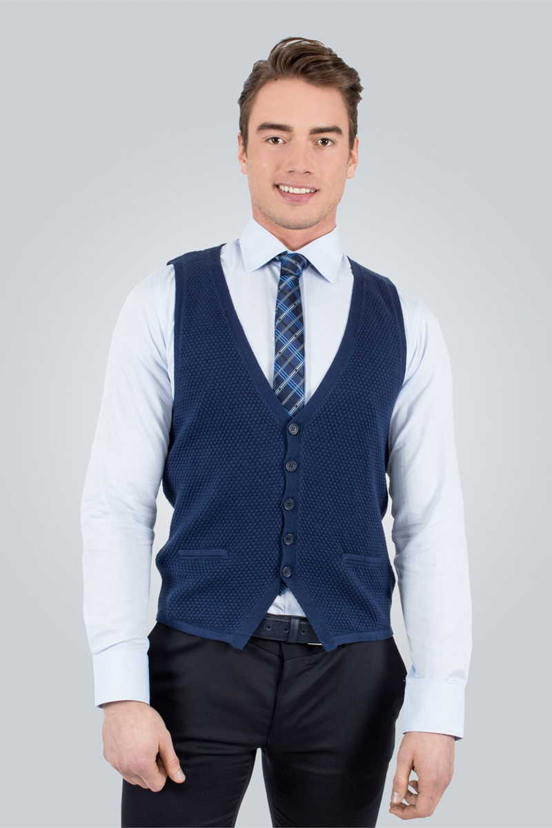 Slim Fit Knitted Vest