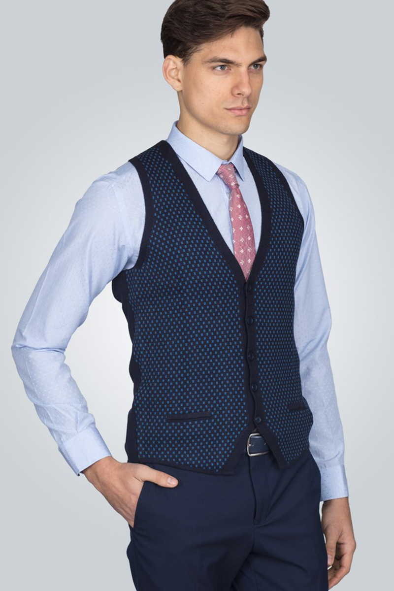 Slim Fit Knitted Vest