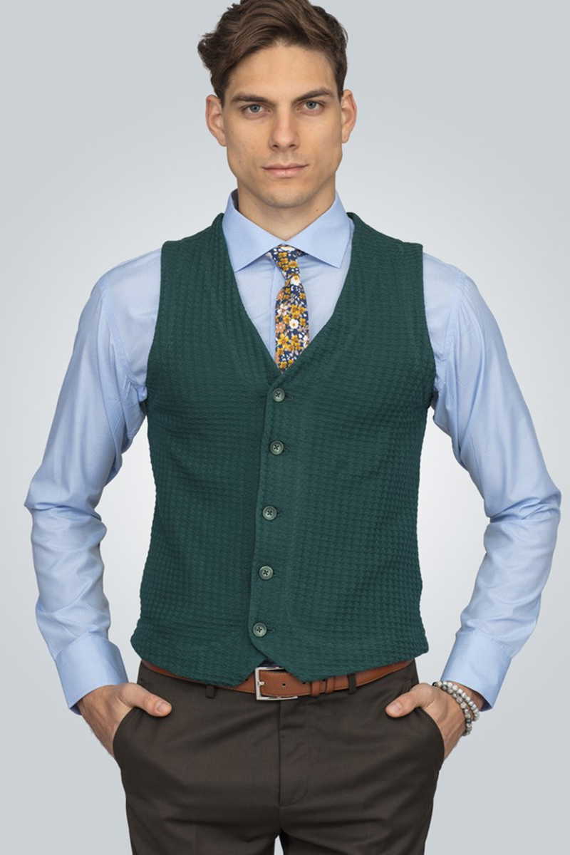 Slim Fit Knitted Vest