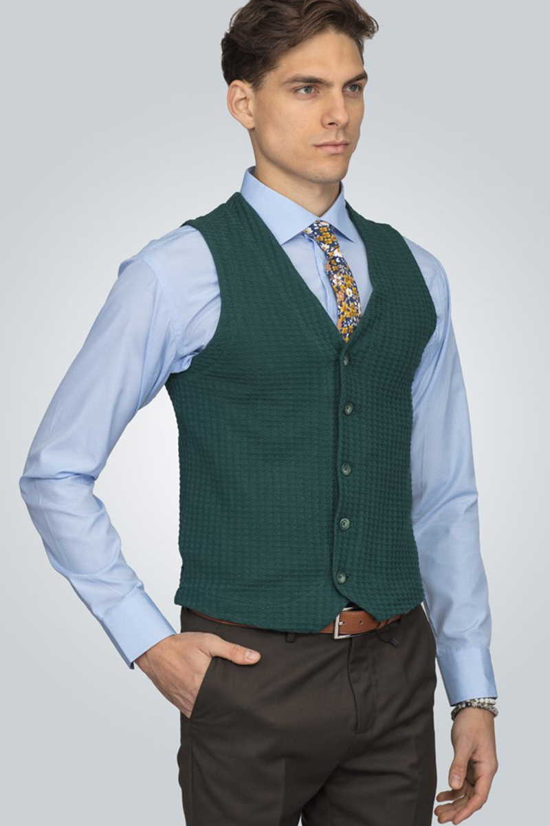 Slim Fit Knitted Vest