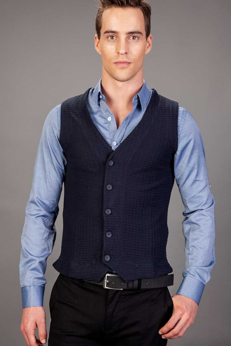 Slim Fit Pleteni prsluk