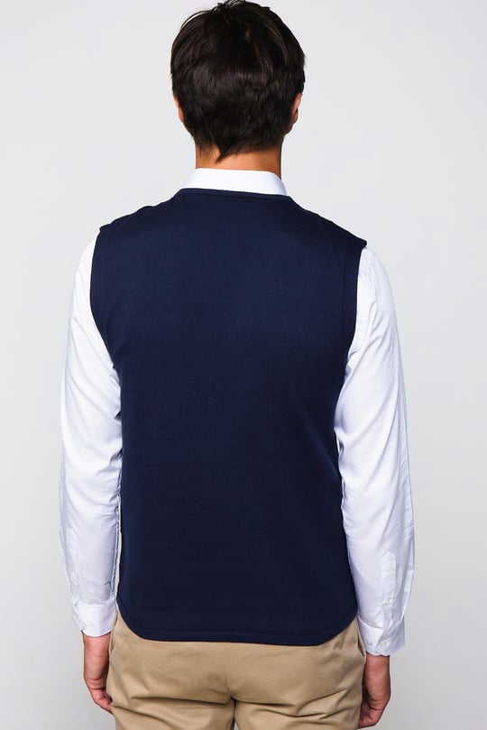 Slim Fit Knitted Vest