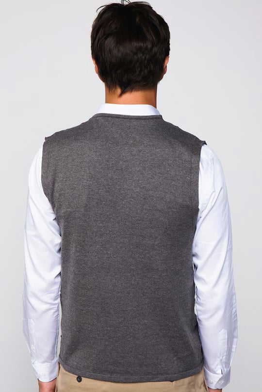 Slim Fit Knitted Vest