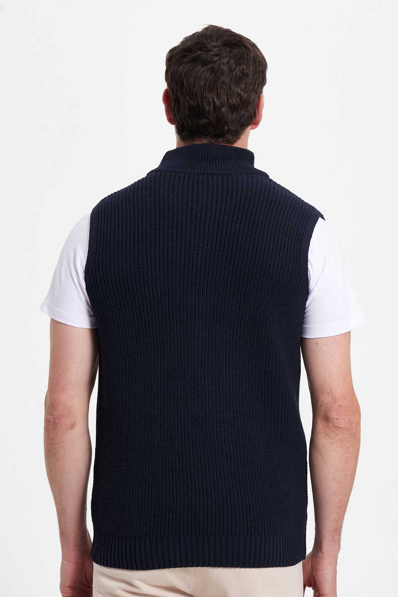 Plain Navy Blue Cardigan