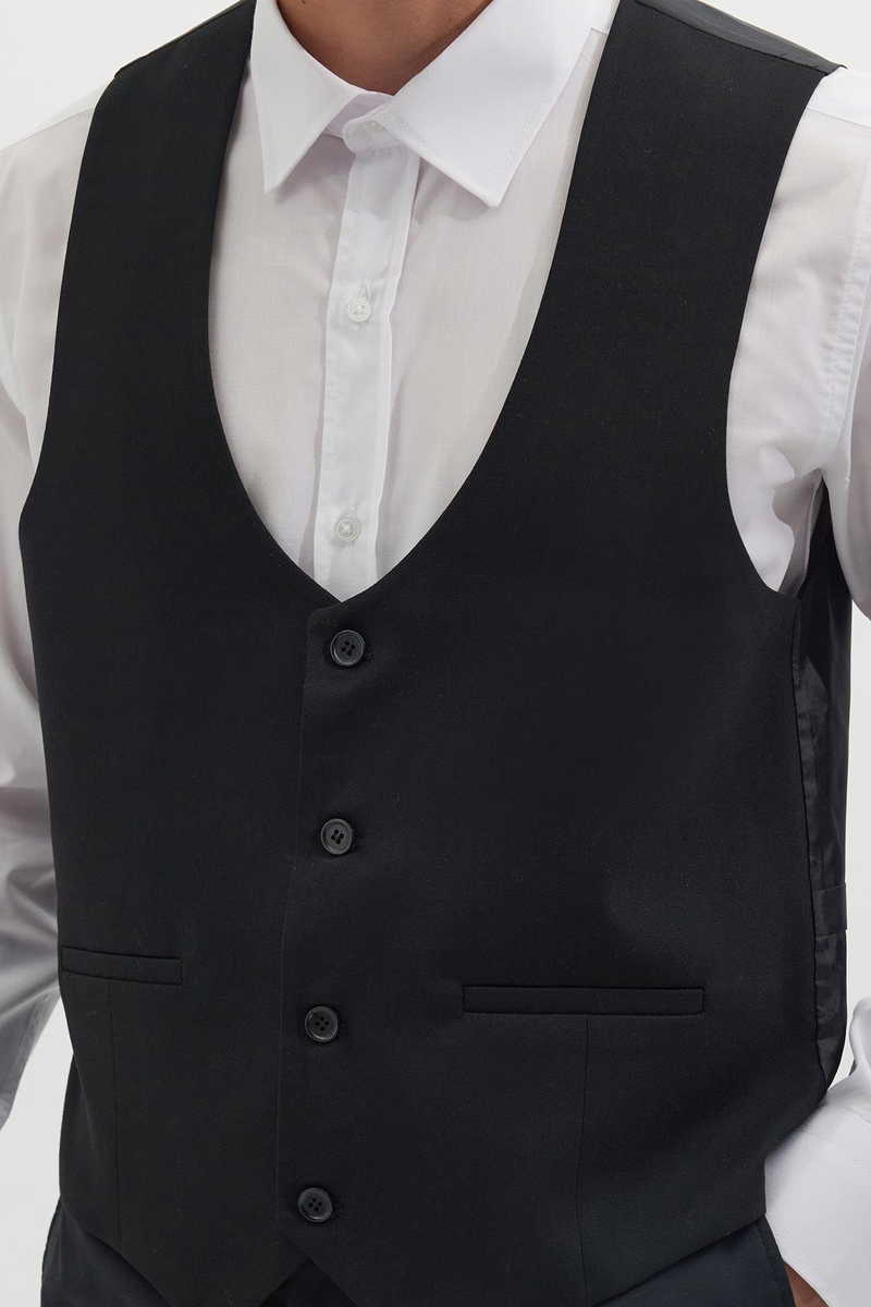 Jednobojni Crna Prsluk