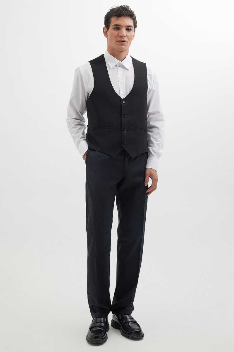 Jednobojni Crna Prsluk