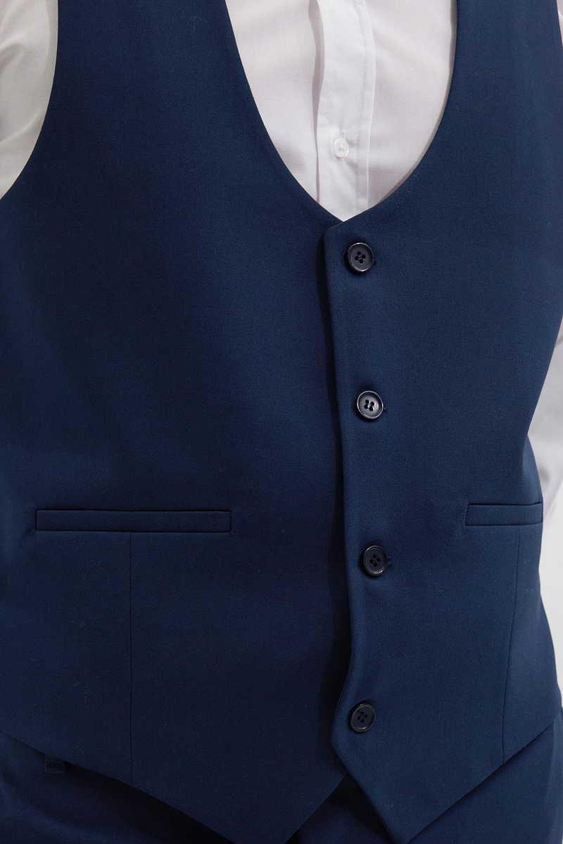 Jednobojni Mornarsko plava Prsluk